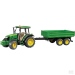 Bruder U02108 John Deere 5115M s přívěsem